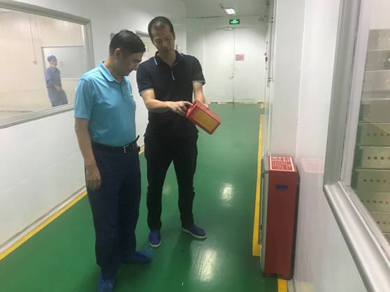 王廣軍董事長到芯電公司開展調研和安全環(huán)保檢查