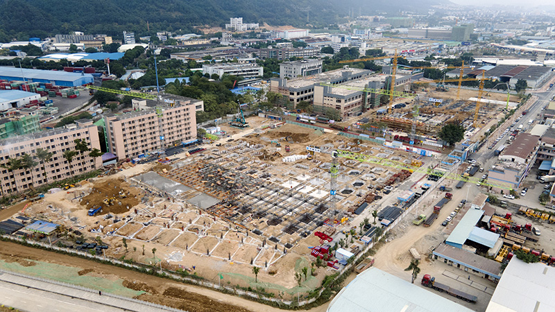 施工現(xiàn)場(chǎng)熱火朝天！風(fēng)華高科高端電容生產(chǎn)基地項(xiàng)目穩(wěn)步推進(jìn)